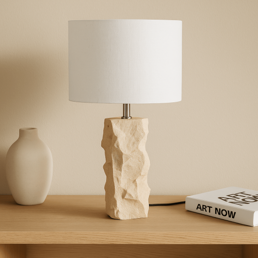 Raw Stone Table Lamp