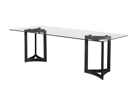 Alexa Clear Glass Dining Table