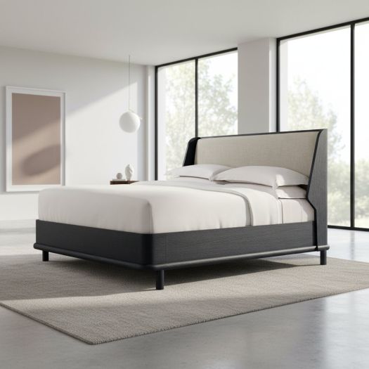 Repose - Repose Wooden With Upholstered Headboard US King Bed