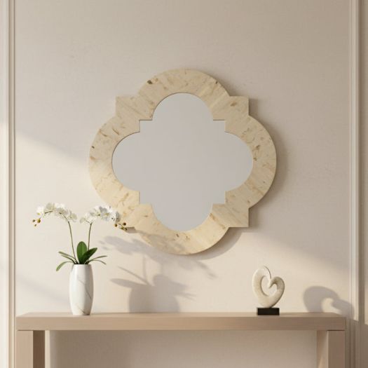 RESIN 24X24 BOHEMIAN MIRROR BEIGE