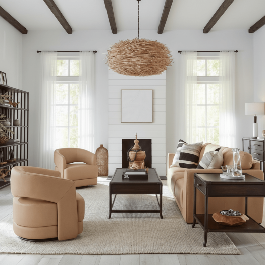 Retreat Pole Rattan Cocktail Table