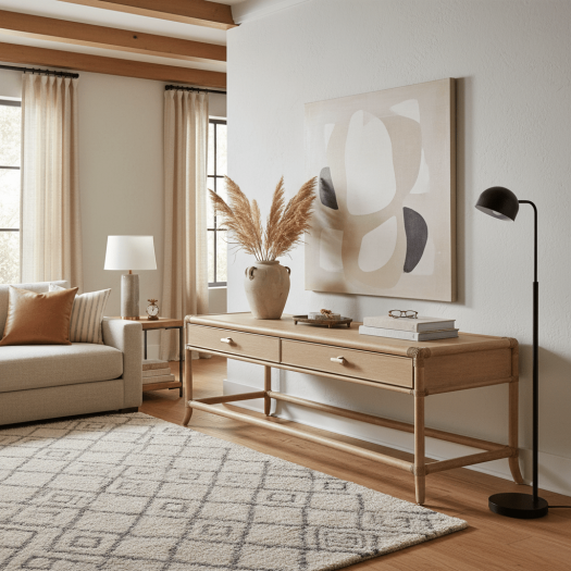 Retreat Pole Rattan Cocktail Table