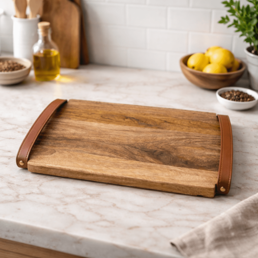 Rexine Wooden Tray