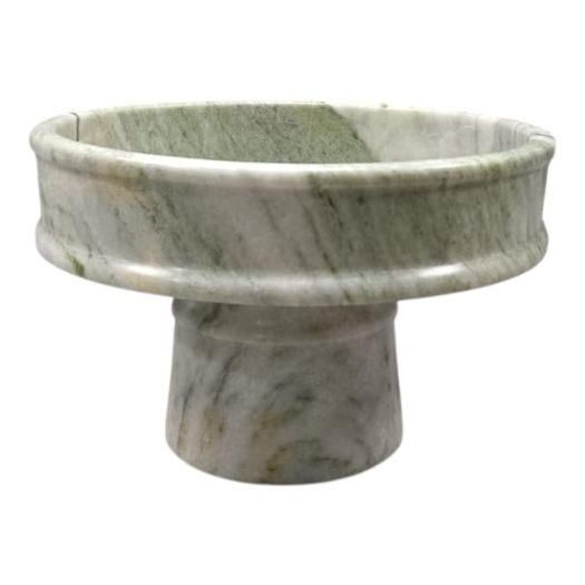 Rimmon Green Marble Pedestal Bowl