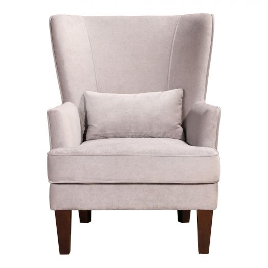 Prince Arm Chair Grey Velvet