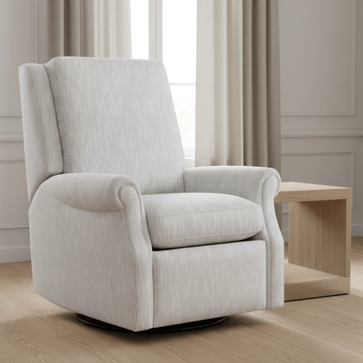 Roll Arm Manual Swivel Glider Recliner