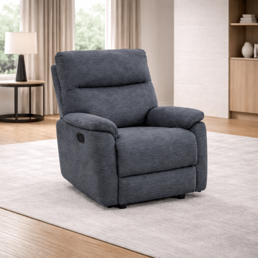Roots Comfort Charcol Manual Recliner