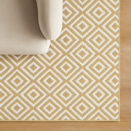 Roots Diamond Beige Rug