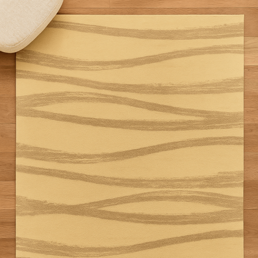 Roots Ferrera Wavy Beige Rug
