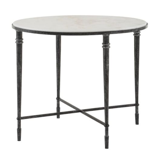 ROSHN Black Oval End Table