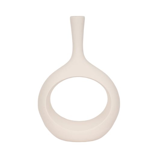 ROUGH TEXTURE ROUND CUT OUT VASE