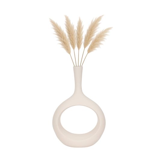 ROUGH TEXTURE ROUND CUT OUT VASE