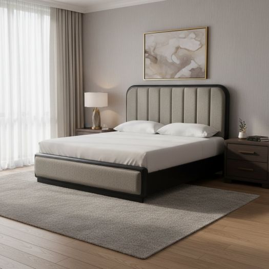 Rowanbeck King Upholstered Panel Bed