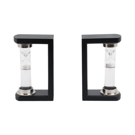 S/2 10 Raven Small Hourglass Bookends