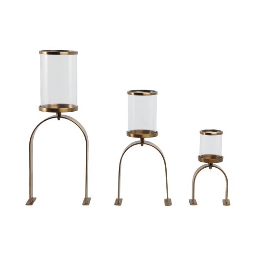 S3 10/16/22 DELEVAN GOLD CANDLE HOLDERS