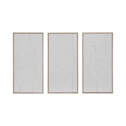S/3 12x24 Novak Dimensional 3/a Wall Decor
