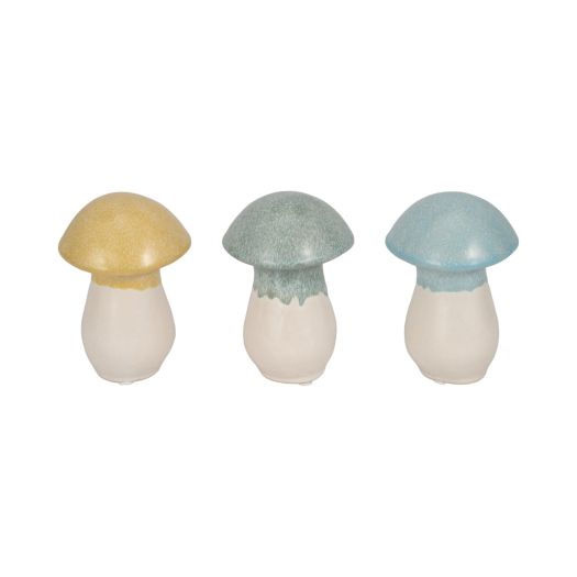 S/3, 5 Colorful Top Mushrooms, Multi