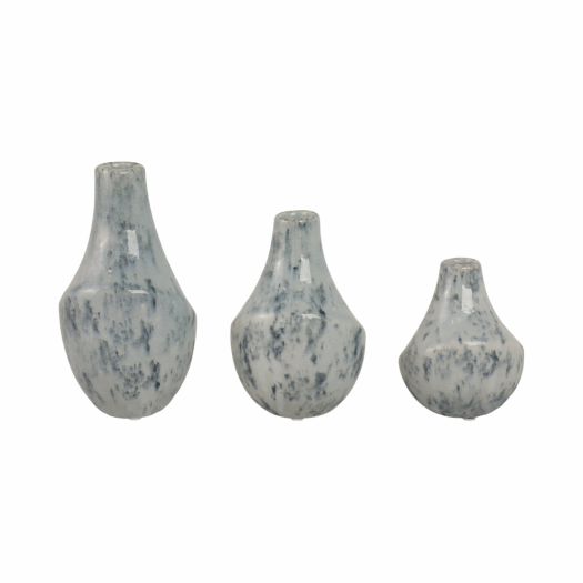 S/3 5/7/9 Klamath/Astoria Ceramic Vases, Multi