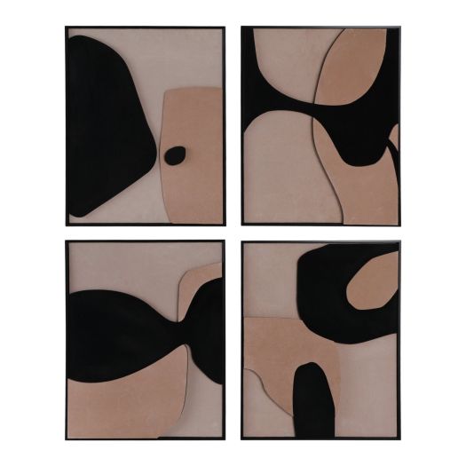 S/4 16x20 Upton Suede Wall Art