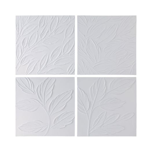 S/4 20X20 MAEVE HANDPAINTED DIMENSIONAL WALL ART
