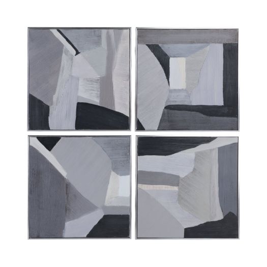 S/4 20x20 Triana Handpainted Wall Art