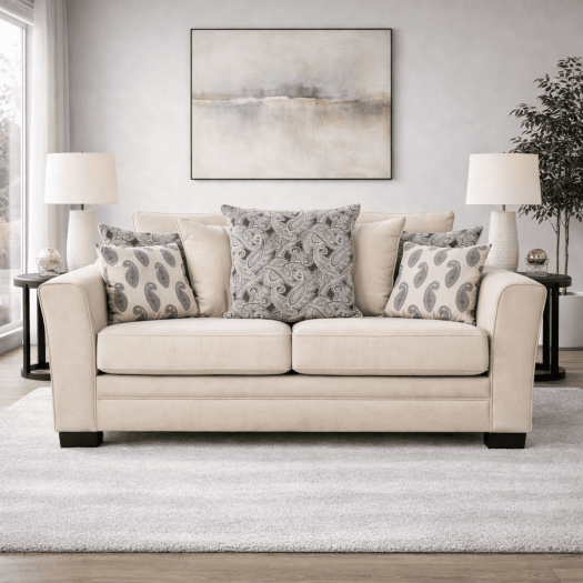 San Antonio Cream Sofa (220cm)