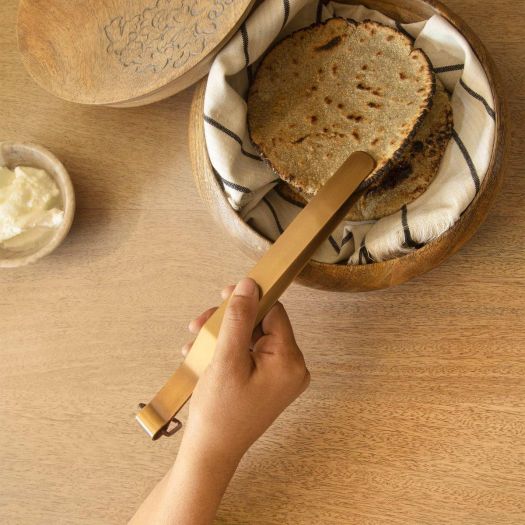 Sanchi brass roti tong