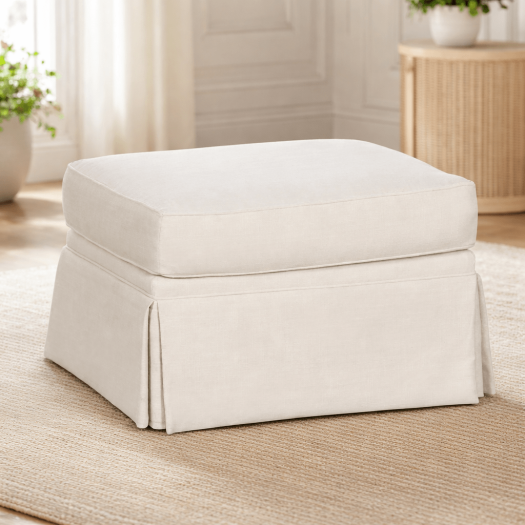 Savannah Skirted Ottoman
