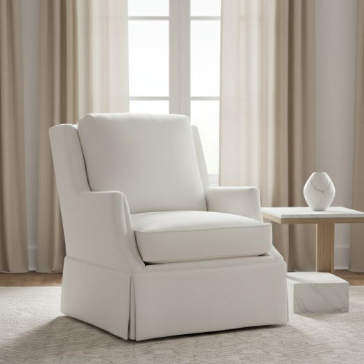 Savannah Skirted Swivel Glider