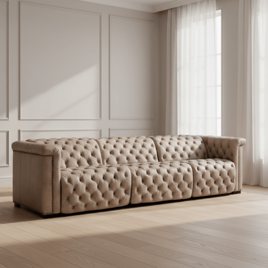 Savion Grandier Power Recliner Sofa with Power Headrest