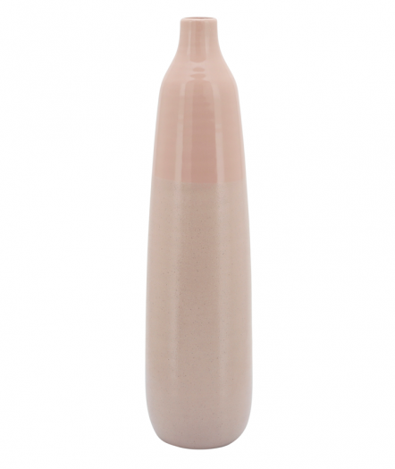 22"H BOTTLE VASE, BLUSH