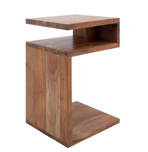 23" S-TABLE, BROWN