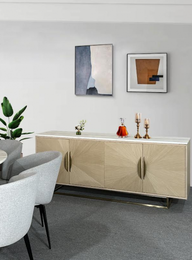 Marble Top gold Buffet