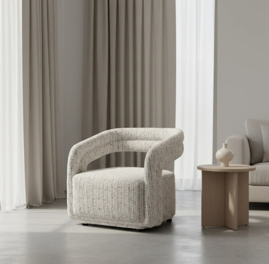 Florence Off White Accent Chair