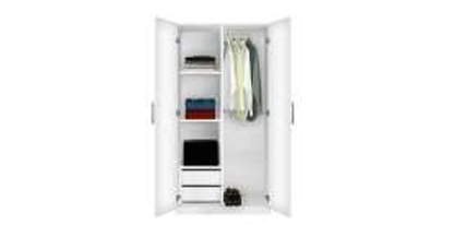 Wardrobe Half hanging half shelves