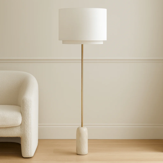 Alabaster base floor Lamp