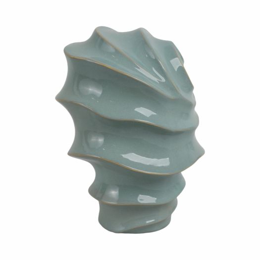 Seaside Blue Cer Vase