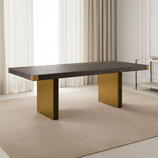 Selena Chocolate Brown Ash Dining Table