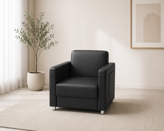 Aera Single Seater Sofa - Black