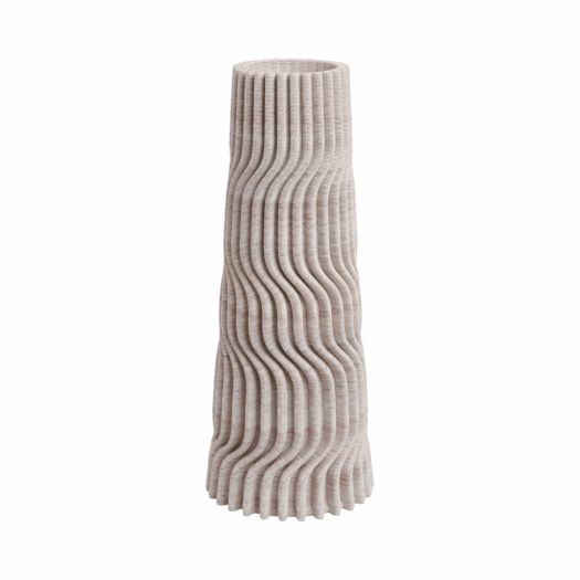 Shelvin 3d Printed Porcelain Vase, Multi
