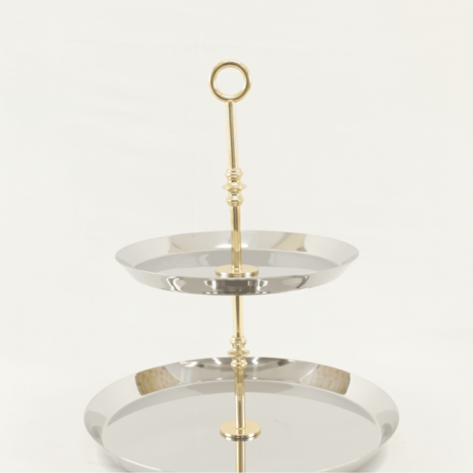 Silver 2 TIER CAKE STAND