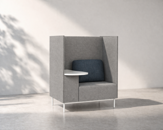 Lancy Right-Hand Lounge Sofa - Grey