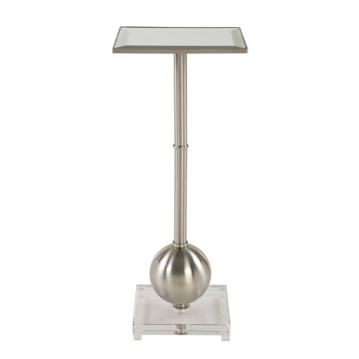 Laton Small Accent Table, Silver