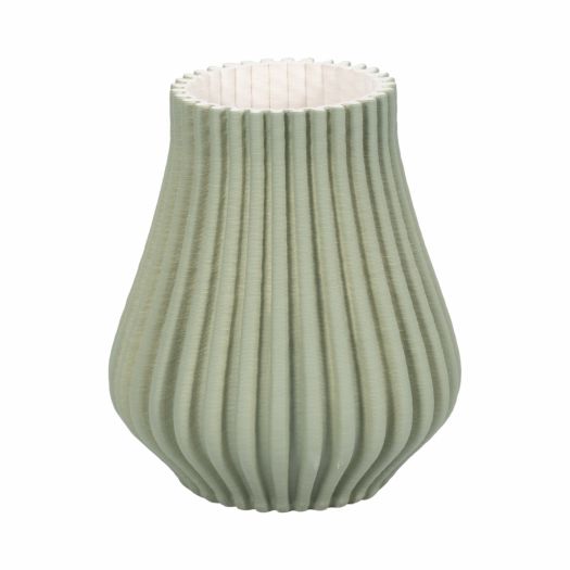 Somerset 3d Printed Vase, Oil Green