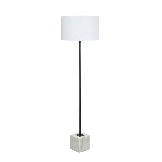 Square Marble Base Floor Lamp