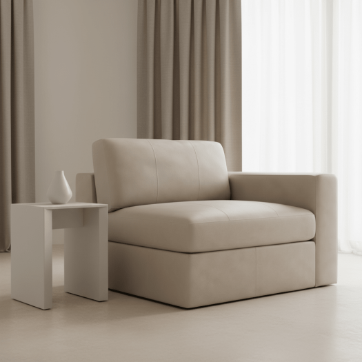 Stafford Leather Right Arm Chair