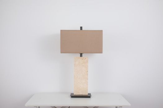 Stone & Linen Glow Table Lamp