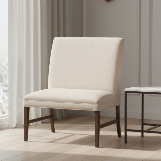 Straight Back Armless Banquette 36