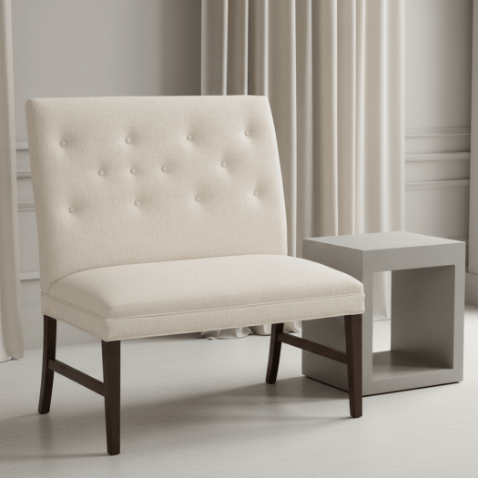 Straight Back Armless Banquette 36