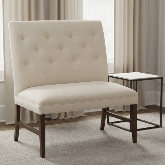 Straight Back Armless Banquette 36